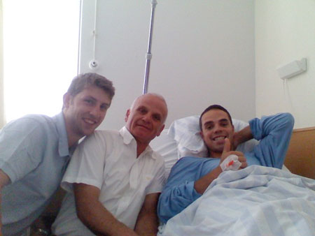 Peter Fill in Hospital